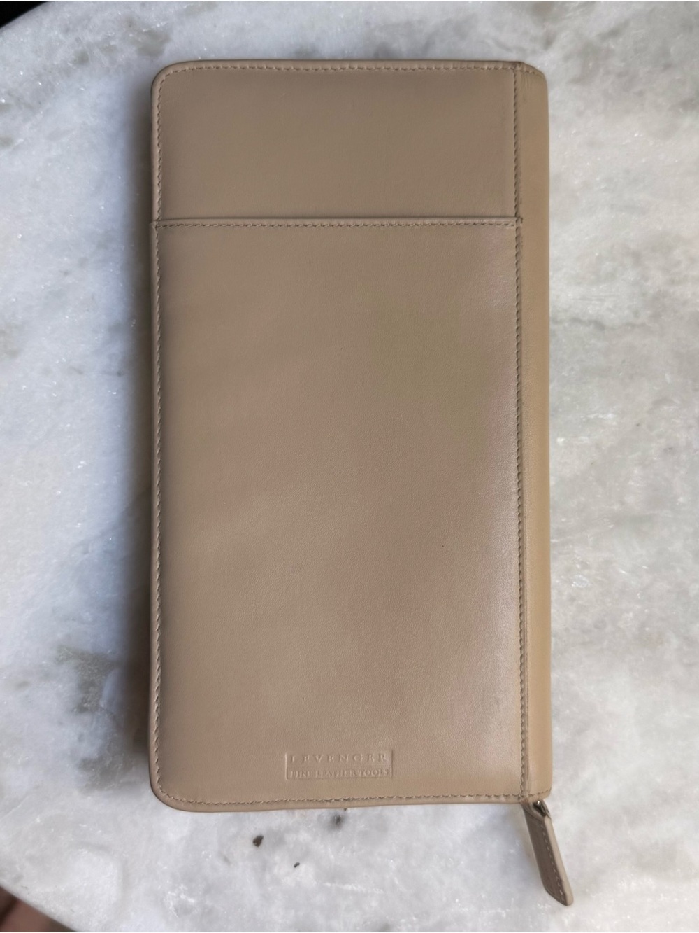 Vintage Levenger “Fine Leather Tools” Zip Around Travel Wallet & Organizer